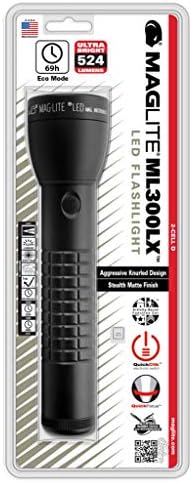 Maglite ML300LX 2D Cell, Aluminium, Black [Energy Class A]