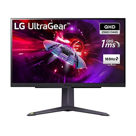 LG Electronics 27GR75Q-B Ultragear Gaming Monitor 27" (68,5 cm), 2.560 x 1.440, 16:9, WQHD 1440p, 99% sRGB, HDR10, 165 Hz, 1 ms GtG - Schwarz