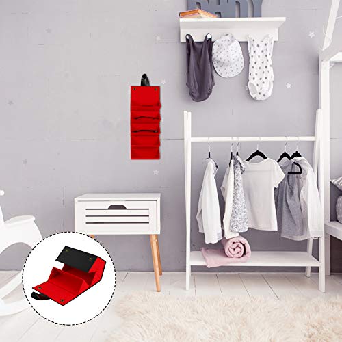 CLISPEED 5 Slots Organizer Coletor de Viagem Óculos De Sol Óculos De Couro Preto Caso 13X16. 5 Centí