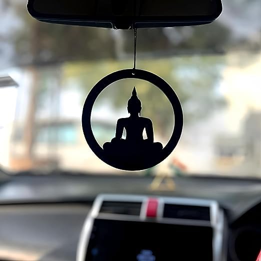 Image of Spiritual Car Hanging Accessories: Elevate Car, Home, and Office Decor with Divine God Elegance (Buddha)