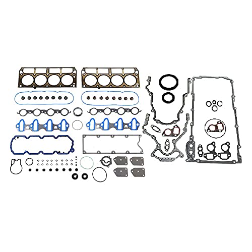 Image of DNJ FGK3172 Full Gasket Set for 2005-2014 Buick, Chevrolet, GMC, Hummer, Saab 9-7x, Avalanche, Canyon 4.8L-5.3L V8 16V OHV 5328cc