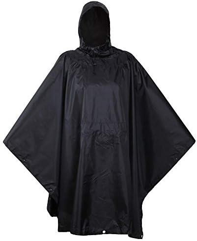 USGI Industries Military Style Poncho Multi Use Rip Stop Camouflage Rain Poncho