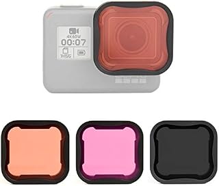 SOONSUN 3 Pack Filter (ND8, Snorkel, Magenta) for GoPro Hero 7/6 / 5