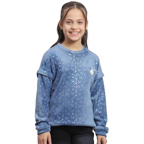 Image of Monte Carlo Girls Printed Round Neck Full Sleeve Sweatshirt (523063583)