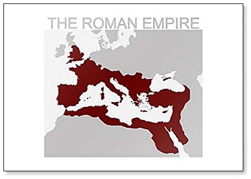 Imán para nevera con diseño del mapa del Imperio Romano