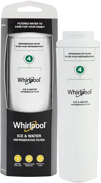 Whirlpool Refrigerator Ice and Water Filter 4 - WHR4RXD1, Single-Pack, Green