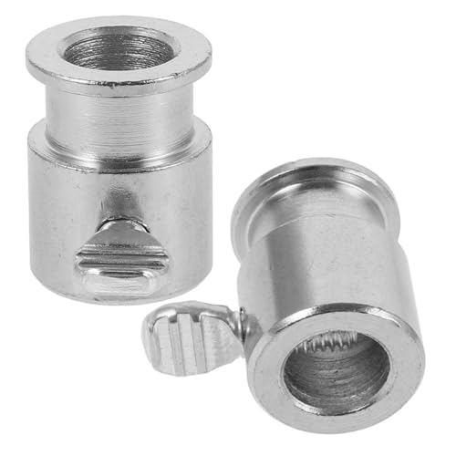 Tofficu 2 Pezzi Accessori per Barbecue in Metallo Cromato per Spiedo Girevole Fermaspiedo per Forchette BBQ Fissaggio Robusto per Cottura Uniforme e Facilità di Pulizia