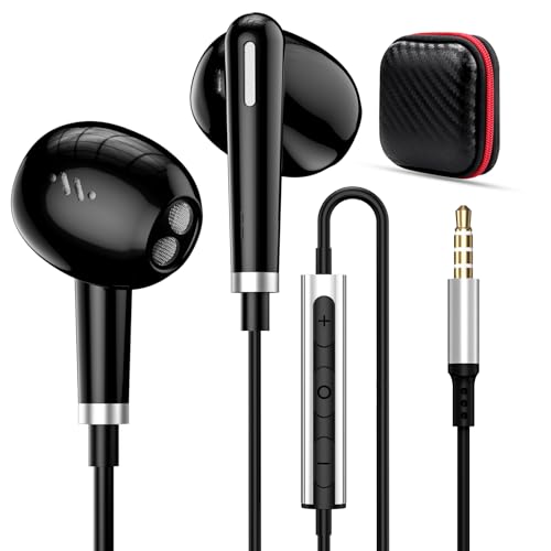 iMangoo イヤホン 有線 マイク付き 3.5mmジャック インナーイヤー型 通話対応 重低音 パソコン PC用 有線イヤフォン HiFi音質 高遮音性 対応iPhone 6s SE/iPad/PS5/AQUOS sense8 7/OPPO Reno9