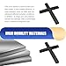 Zikefest 2PCS Cross Car Decals, Metal Jesus Cross Badge Stickers, 3D Individual Car Cross Emblem Decal, for Auto Trunk Body Tailgate Side Fenders, Auto Decoration (Black)