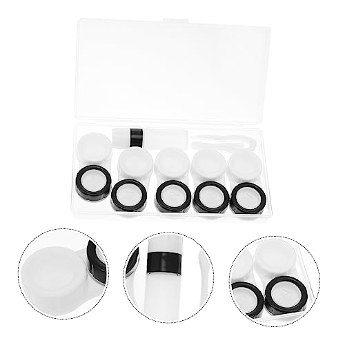 Anneome Caixa 5Pcs caixa de cuidados duplex recipiente de lentes caso de contato Estojo para Caixinh