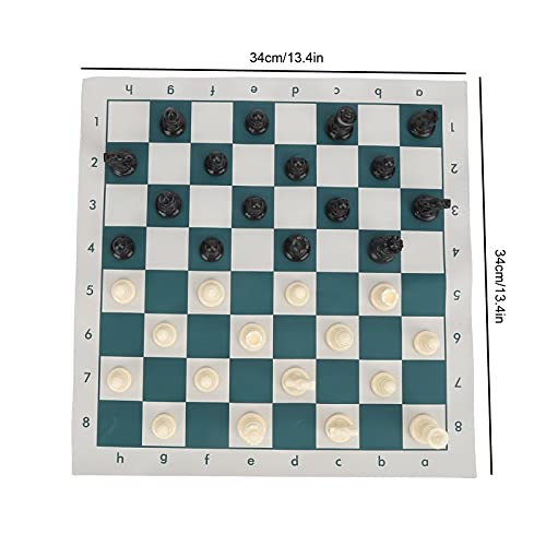 International Standard Chess Set, Durable Plastic Pieces, Tournament Chess Game Full Board for Family Schools, Competitions - Image 2