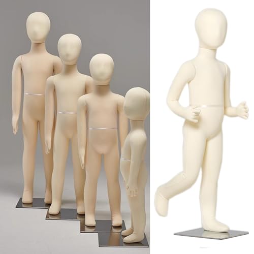 Maniquí infantil de costura y ropa de niños con soporte de acero 1