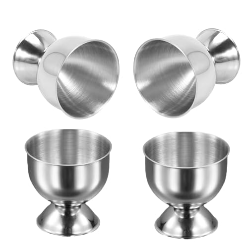 4 Pcs Egg Cups Set Soft Boiled Egg Holders Boiled Egg Holder for Breakfast Durable and Dishwasher Safe Egg Cups Elegant Egg Cup Set for Dining and Brunch