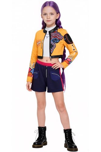 ZKR Rumi Costume Kids Girls Kpop Halloween Cosplay Costumes 7-8Y 130