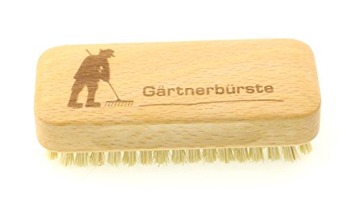 Preisvergleich Produktbild FBA Gärtnerbürste - Hand und Nagelbürste mit Naturborsten Bürstenkörper aus Buchenholz