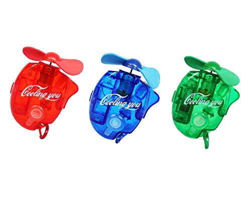 F-tomorrow Carabiner Water Misting Fans Mini Cooling Fans with Sater for Disney Outdoor