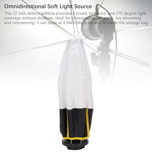 Softbox de linterna de 12 pulgadas modificador de difusor de luz omnidireccional de 270 grados 5