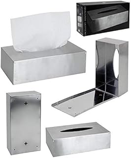 Stainless steel Rectangular Box for Tissue Holder Rust free 23,5 x 12 x 7,5cm