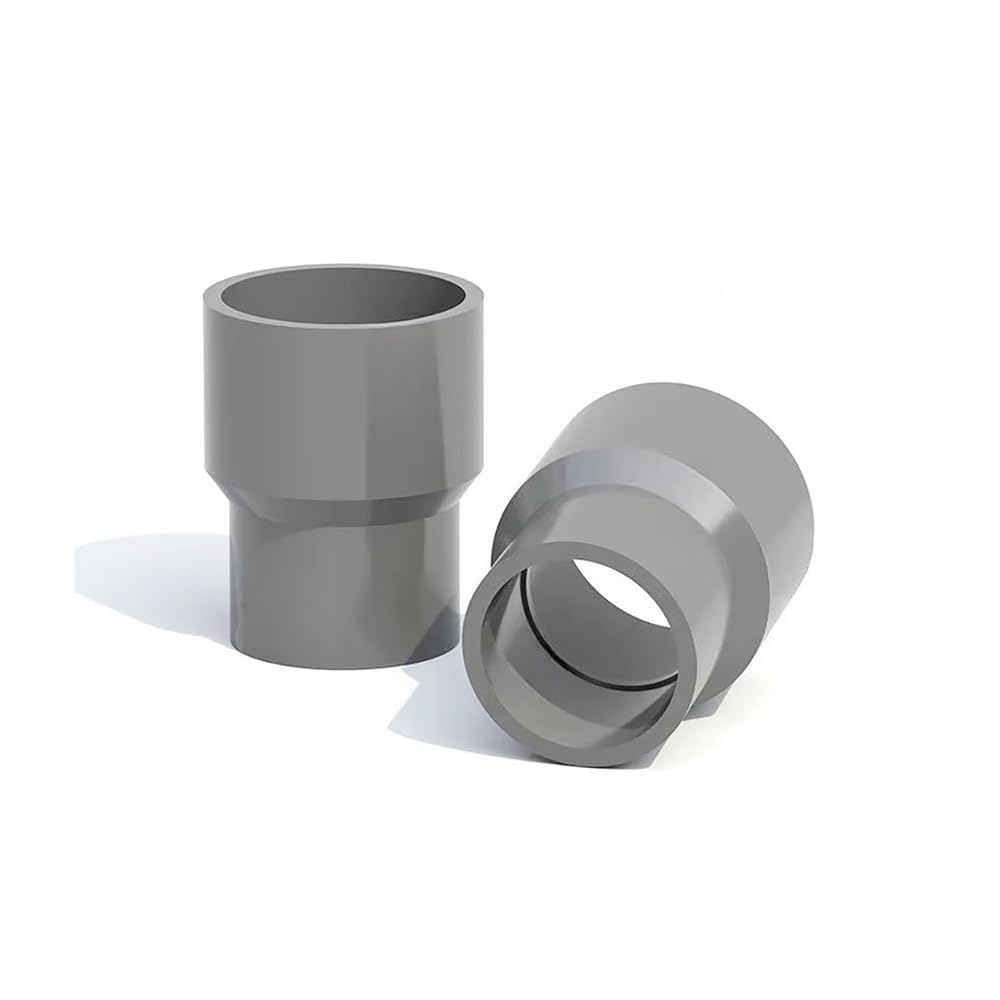 Conectores Reductores Rectos De PVC, Accesorios De Tubería De Agua De Plástico Gris; Adaptador for Riego De Jardín Y Acuario, 1 Pieza(110x63mm)