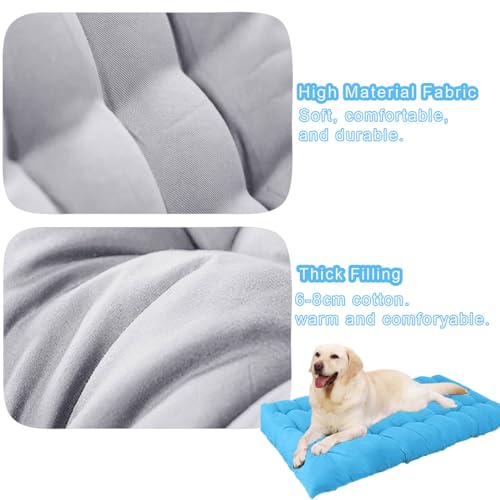Lit anti-anxiété lavable GGoty grand lit en coton pour chien vert XL - 7