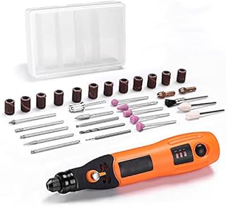 Cordless Rotary Tool, Rotary Tool Set, 3.7V 5000-15000 RPM 32 Pcs, Light Duty, Mini Multi-Tool, USB Charging Cable
