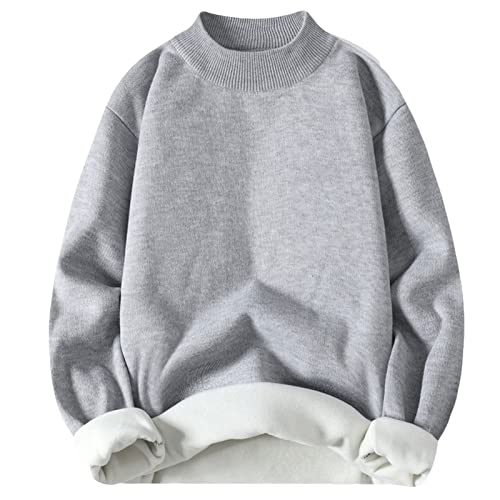 Dgoopd Men Sweaters Crew Neck Long Sleeve Sweaters Casual Pullover Sweater Cable Knit Pullover Warm Winter Fashion Tops