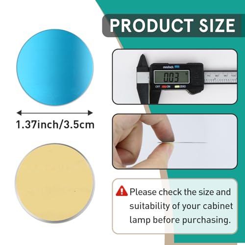 Image of 12 Pcs Under Cabinet Light Magnetic Strip Replacement with Adhesive Backing | 3.5cm Not Magnets, Premium Materials, Sturdy And Durable