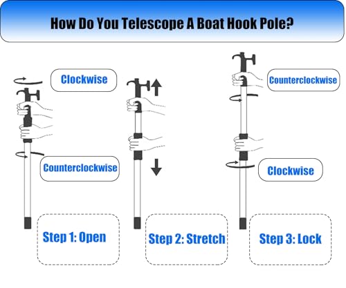 Gaffe et crochet d'amarrage inox pour sécuriser vos sorties - 5