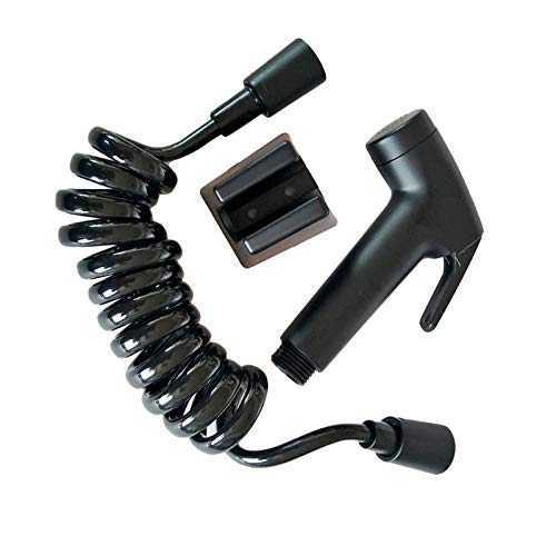 Bidé de mano negro de diseño resistente con manguera flexible de ducha 4