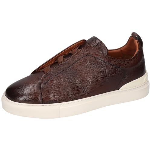 Melvin & Hamilton Jax 1 basket homme basse en cuir tressé marron