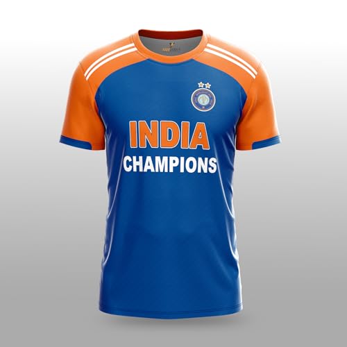 Image of YOURJERSEY India World Cup Jersey Collection 1992-2025 | Customised Cricket Jersey with Name & Number | Sizes 2Y to 4XL | Men, Women & Kids | Breathable Sportswear for Fans T-Shirt