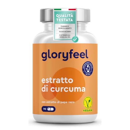 Curcuma Bio 95%, in Polvere con 11100mg di Curcumina + Piperina Plus in Capsule, Integratore con Estratto di Curcuma Ad Alto Dosaggio, 11100mg per capsula, 90 Capsule
