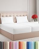 Split King Size 5 Piece Sheet Set - Comfy Breathable & Cooling Bed Sheets Set - Hotel...