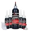 Premium Grade Cyanoacrylate (CA) Super Glue by STARBOND - 16 OZ Complete Refill KIT (453-gram) - Black Medium-Thick Knot Filler 500 CPS Viscosity Adhesive for Woodworking, Woodturning, Carpentry