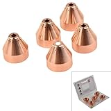 5 Stück Ersatz Schutzkappe 220993 für Hypertherm 65/85/105 MRT Plasmaschneidbrenner, Mechanisiertes Verbrauchsmaterial aus Kupfer für Metallzuschnitt bis 105A