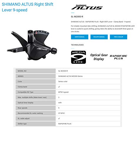 JGbike 9 Speed 1x9 groupset for Shimano M2010: Right Shift Lever,M2000 3010 Shadow Rear Derailleur, Sunrace 11-40T 11-42T Cassette M990, KMC X9 Chain