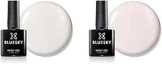 Bluesky Gel Nail Polish, Builder and Strengthener Gel for Strong Nails, White and Hard Builder Gel and Strengthener Gel for Strong Nails, Soft Clear Pink, 10 ml (Requires Curing Under LED or UV Lamp)