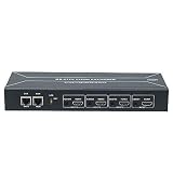 HaiweiTech H.264 Video Encoder, 4 Channels HDMI to IP Streaming Encoder, Full HD 1080P Live IPTV Enc
