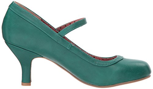 Bettie Page Women\'s Bp320-bettie Spectator Pump, Green, 6 M US