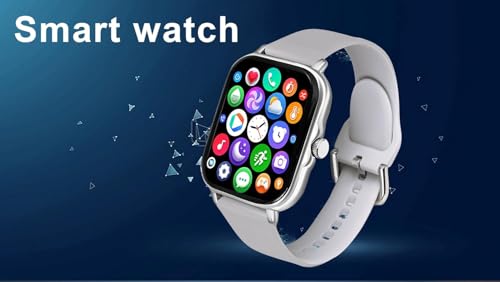 Image of H06 Bluetooth Smartwatch for Men & Women | Fitness & Health Tracker with Heart Rate, Blood Oxygen & Sleep Monitor (Grey) (Grey)