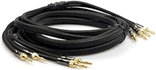 HiViLux HiFi kabel głośnikowy/2 x kabel OFC, odkręcana, wtyczka bananowa do stereo, 2 x kanał (2,5 m para 2 x 2,5 mm²)