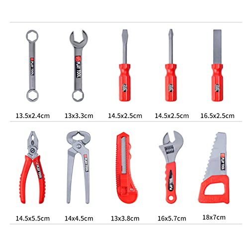 Kids Tool Set, 55 Pcs Kids Tool Set Pretend Play Kids Toys with Tool Box and Electronic Toy Drill, Toy Tools for Toddler Boys Girl Kid Child Ages 3+