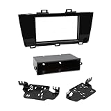 Scosche SU2030B Double DIN or Single DIN with Pocket Radio Install Dash Kit Compatible with Select 2015-17 Subaru Vehicles- Flat Black Aftermarket Car Stereo Installation Kit - See Fit Guide in Images