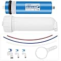 YKMGON 400GPD Reverse Osmosis Membrane Kit with RO Membrane Housing,Wrench,Quick-Connect Fittings,Check Valve and Water Pipe Replacement for Under Sink Home Drinking RO Water Filter System