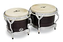 Shell: siam oak Heads: 7 1⁄4" and 8 5/8" natural rawhide Traditional rims Hardware: chrome-plated 5/16" tuning lugs and cast aluminium bottoms Dark wood