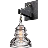Troy Lighting B3131 Menlo Park-1 Light Wall Sconce-5.75 Inches Wide by 14 Inches High,Silver