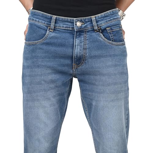 Image of WROGN Men's Slim Fit Jeans | Cotton Stretch | Mid Rise | Casual Denim