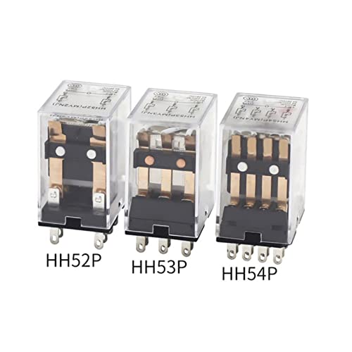 Relais miniature HH54P DC12V avec indicateur LED et bobine 10OCSS pour circuit
