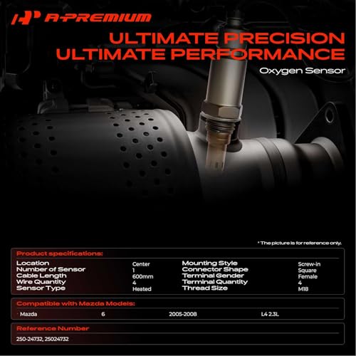 Sensor de oxígeno A-Premium para Mazda 6 2005-2008 miniatura 2