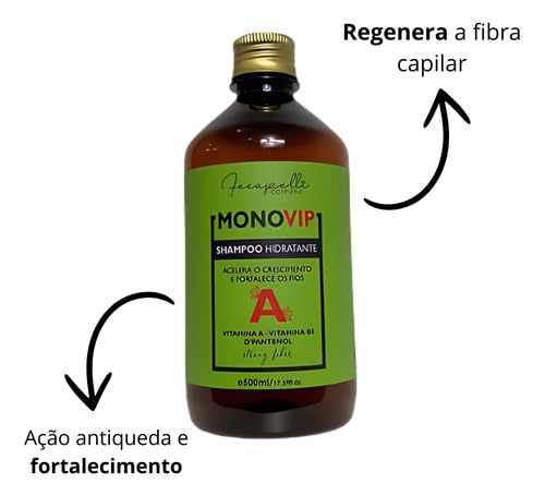 Shampoo e Mascara Monovin Crescimento Capilar Tratamento Antiqueda